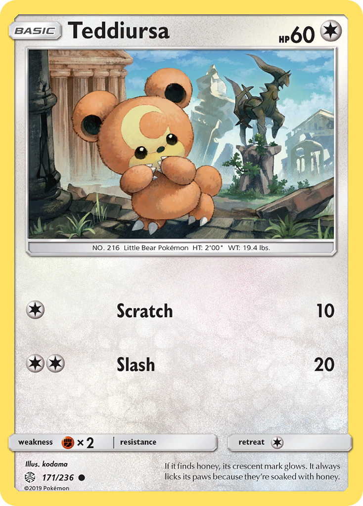 Teddiursa (171/236) [Sun & Moon: Cosmic Eclipse] | Good Games Cannington