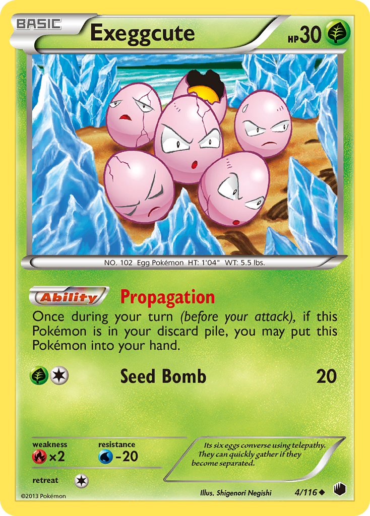 Exeggcute (4/116) [Black & White: Plasma Freeze] | Good Games Cannington