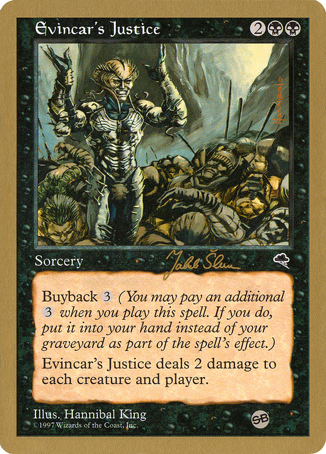 Evincar's Justice (Jakub Slemr) (SB) [World Championship Decks 1999] | Good Games Cannington