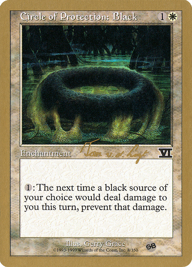 Circle of Protection: Black (Tom van de Logt) (SB) [World Championship Decks 2000] | Good Games Cannington