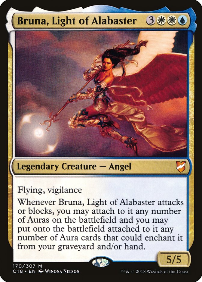 Bruna, Light of Alabaster (Oversized) [Commander 2018 Oversized] | Good Games Cannington