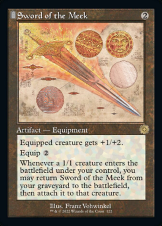 Sword of the Meek (Retro Schematic) [The Brothers' War Retro Artifacts] | Good Games Cannington