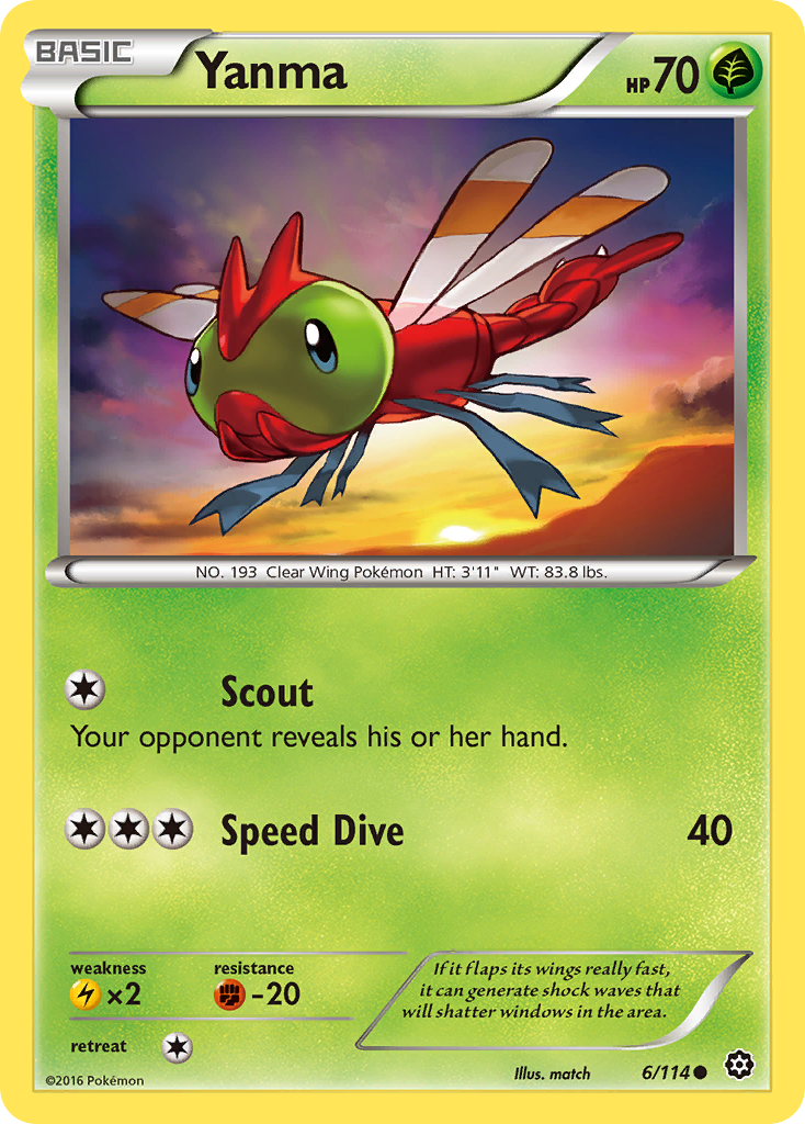 Yanma (6/114) [XY: Steam Siege] | Good Games Cannington