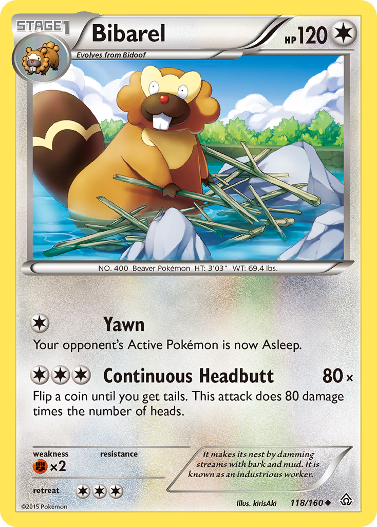 Bibarel (118/160) [XY: Primal Clash] | Good Games Cannington