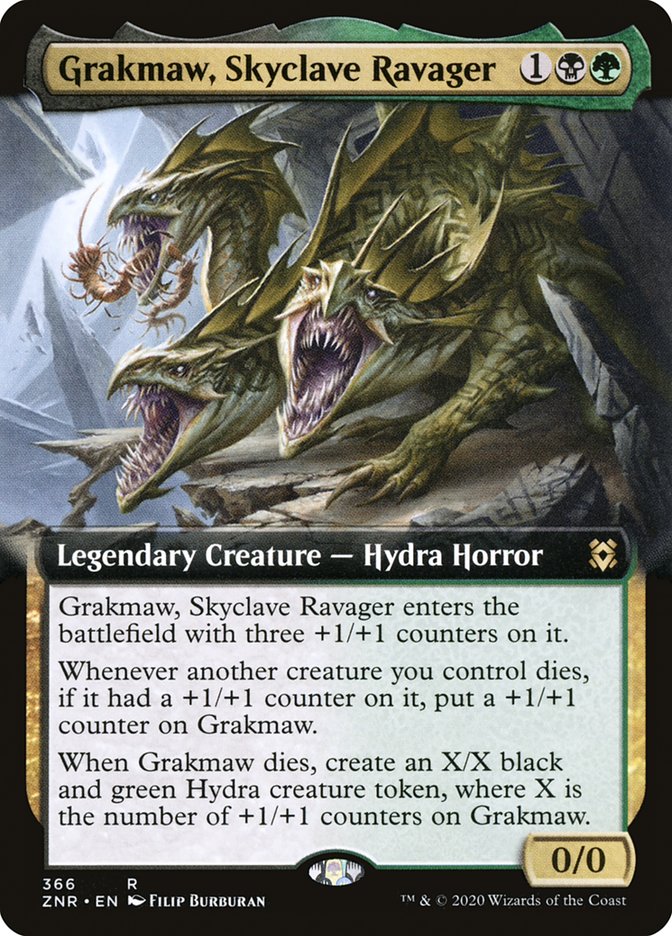 Grakmaw, Skyclave Ravager (Extended Art) [Zendikar Rising] | Good Games Cannington