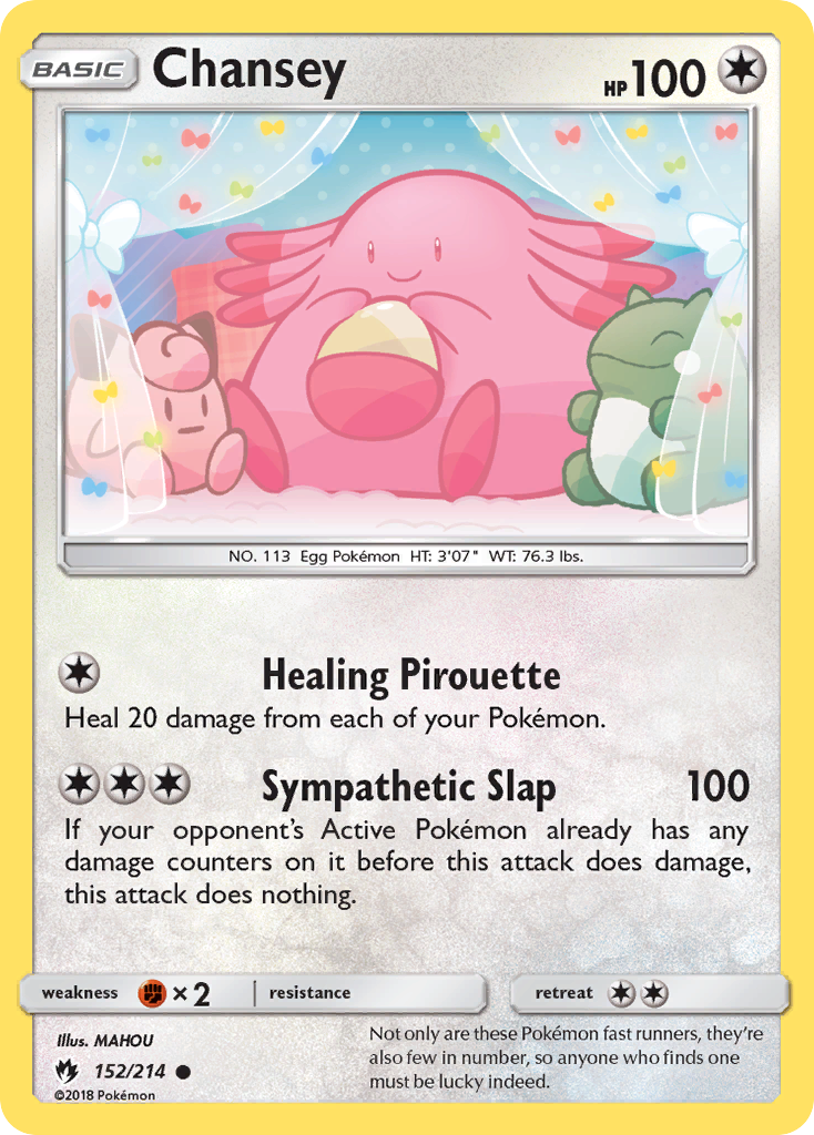 Chansey (152/214) [Sun & Moon: Lost Thunder] | Good Games Cannington
