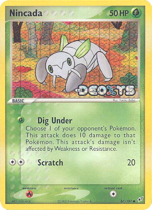 Nincada (67/107) (Stamped) [EX: Deoxys] | Good Games Cannington