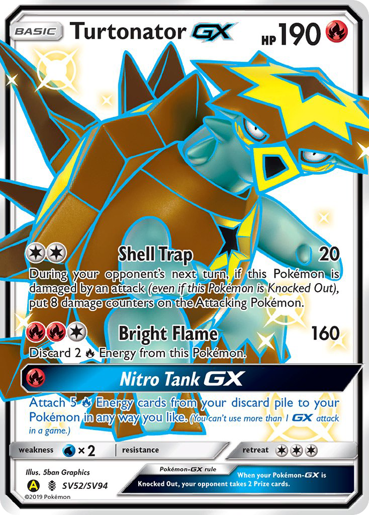 Turtonator GX (SV52/SV94) [Sun & Moon: Hidden Fates - Shiny Vault] | Good Games Cannington