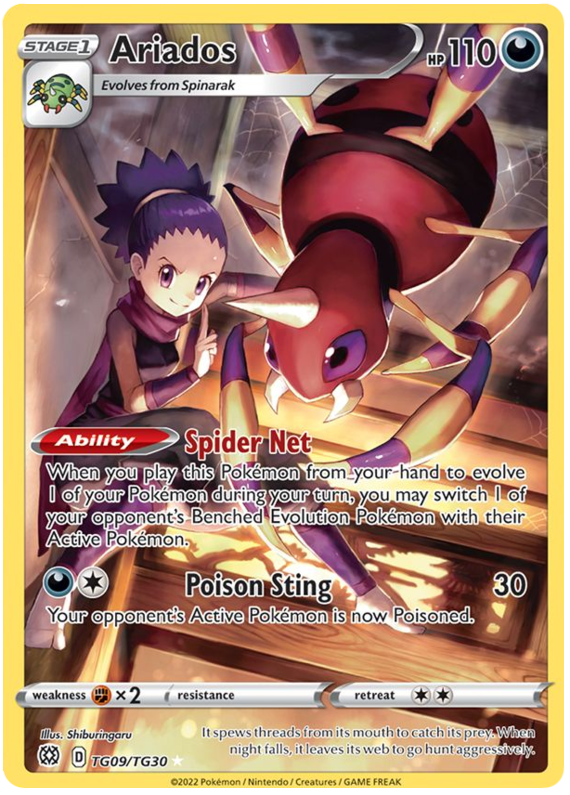 Ariados (TG09/TG30) [Sword & Shield: Brilliant Stars] | Good Games Cannington