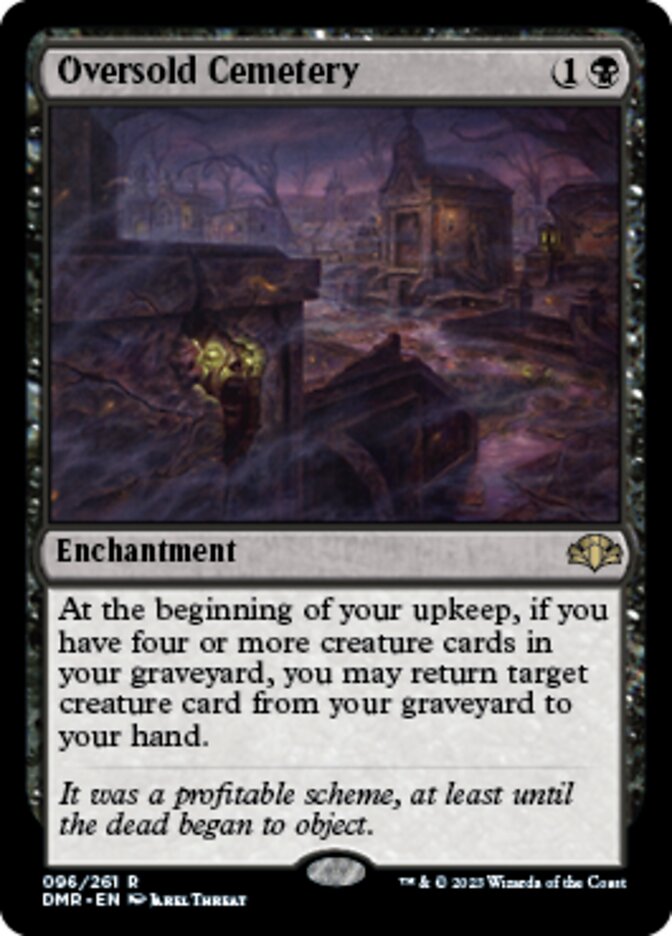Oversold Cemetery [Dominaria Remastered] | Good Games Cannington