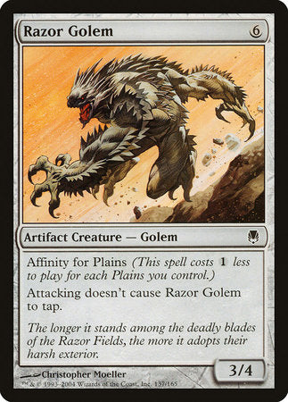 Razor Golem [Darksteel] | Good Games Cannington