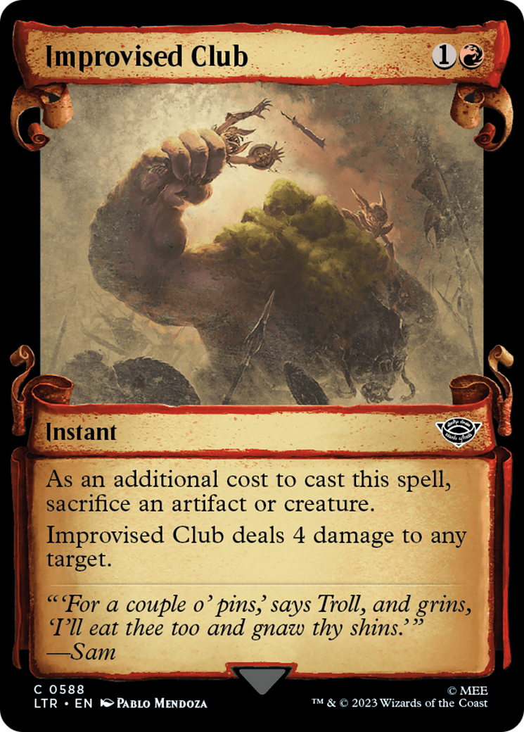 Improvised Club [The Lord of the Rings: Tales of Middle-Earth Showcase Scrolls] | Good Games Cannington
