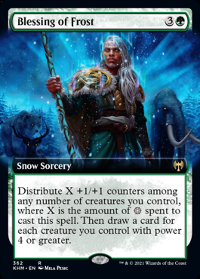 Blessing of Frost (Extended Art) [Kaldheim] | Good Games Cannington
