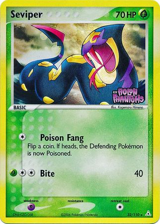 Seviper (32/110) (Stamped) [EX: Holon Phantoms] | Good Games Cannington
