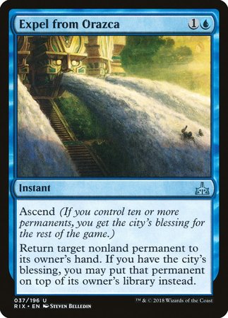Expel from Orazca [Rivals of Ixalan] | Good Games Cannington