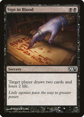 Sign in Blood [Magic 2013] | Good Games Cannington