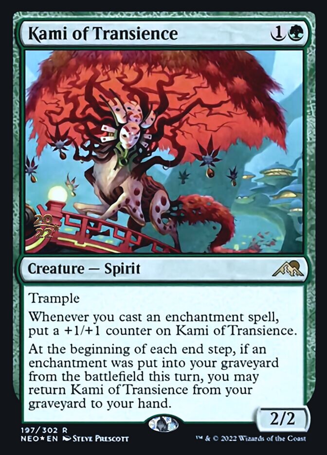 Kami of Transience [Kamigawa: Neon Dynasty Prerelease Promos] | Good Games Cannington