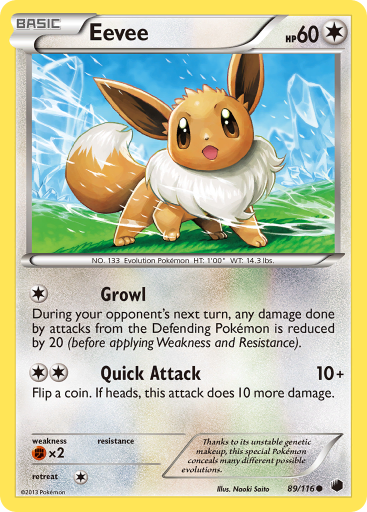Eevee (89/116) [Black & White: Plasma Freeze] | Good Games Cannington