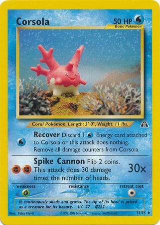 Corsola (37/75) [Neo Discovery Unlimited] | Good Games Cannington
