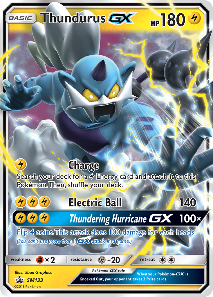 Thundurus GX (SM133) [Sun & Moon: Black Star Promos] | Good Games Cannington