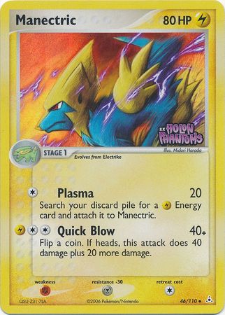 Manectric (46/110) (Stamped) [EX: Holon Phantoms] | Good Games Cannington