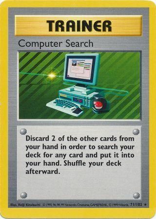 Computer Search (71/102) [Base Set Shadowless Unlimited] | Good Games Cannington