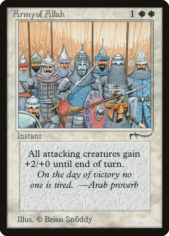 Army of Allah (Light Mana Cost) [Arabian Nights] | Good Games Cannington