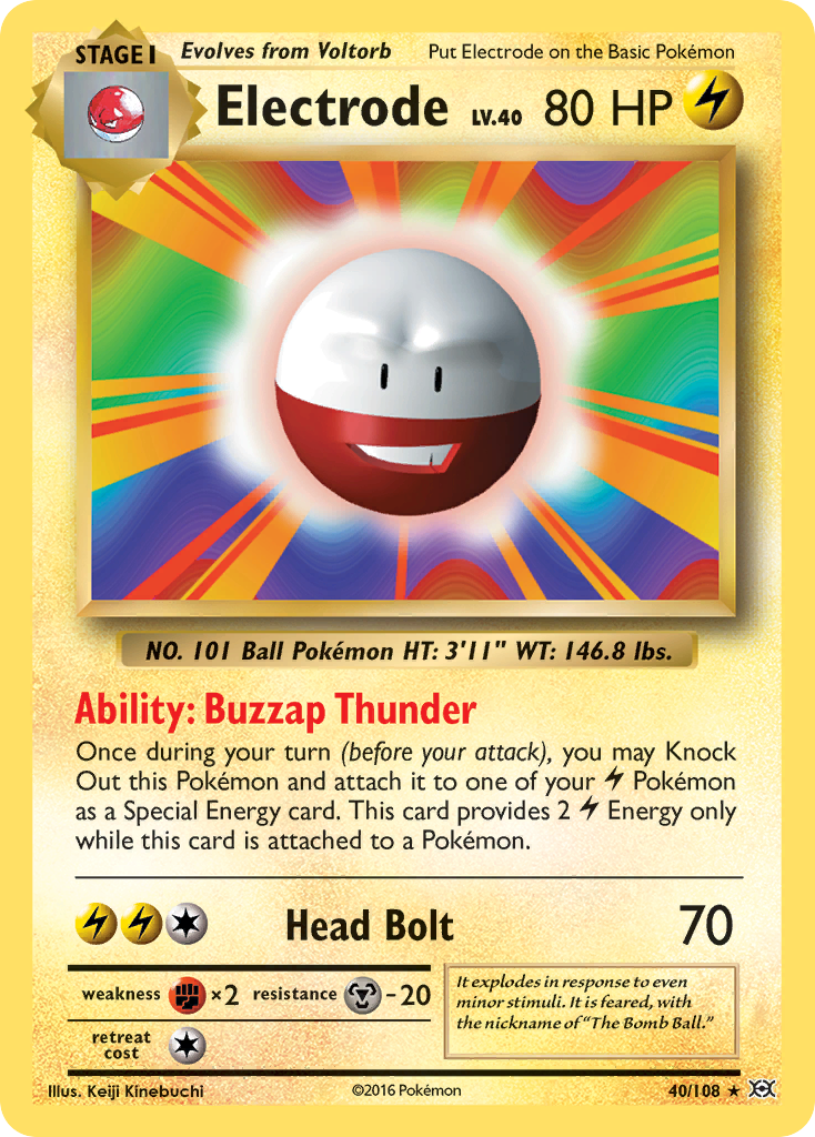 Electrode (40/108) [XY: Evolutions] | Good Games Cannington