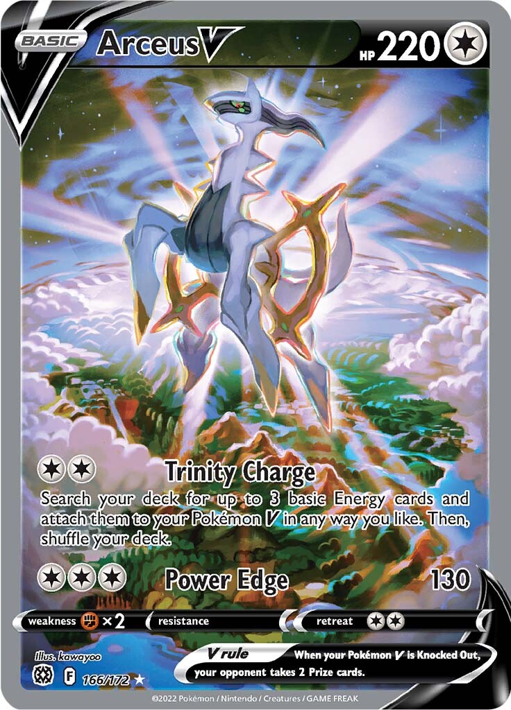 Arceus V (166/172) [Sword & Shield: Brilliant Stars] | Good Games Cannington