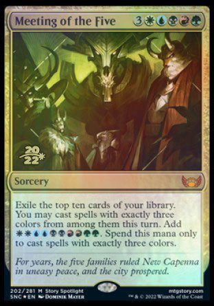 Meeting of the Five [Streets of New Capenna Prerelease Promos] | Good Games Cannington