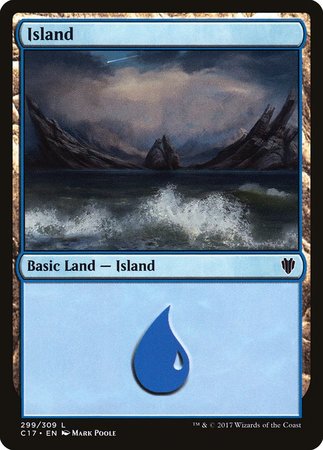 Island (299) [Commander 2017] | Good Games Cannington