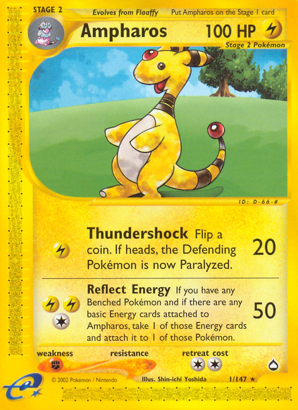 Ampharos (1/147) [Aquapolis] | Good Games Cannington