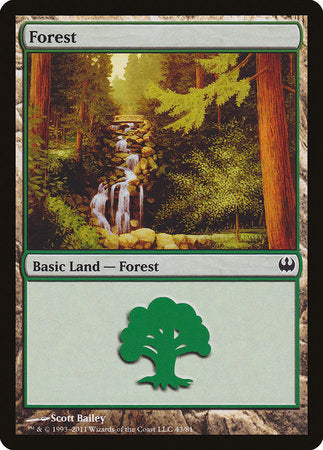Forest (43) [Duel Decks: Knights vs. Dragons] | Good Games Cannington