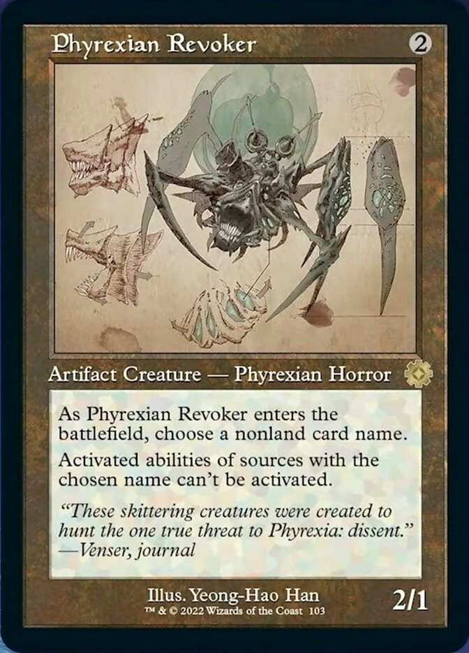 Phyrexian Revoker (Retro Schematic) [The Brothers' War Retro Artifacts] | Good Games Cannington