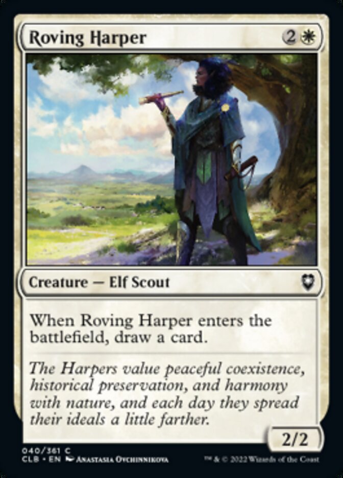 Roving Harper [Commander Legends: Battle for Baldur's Gate] | Good Games Cannington