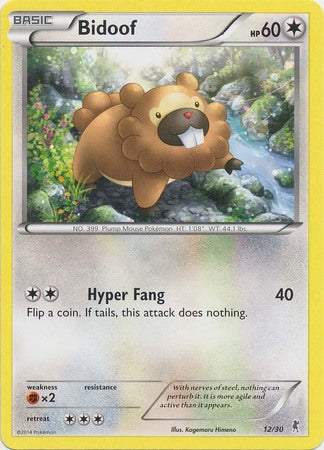 Bidoof (12/30) [XY: Trainer Kit 1 - Bisharp] | Good Games Cannington