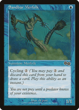 Sandbar Merfolk [Urza's Saga] | Good Games Cannington
