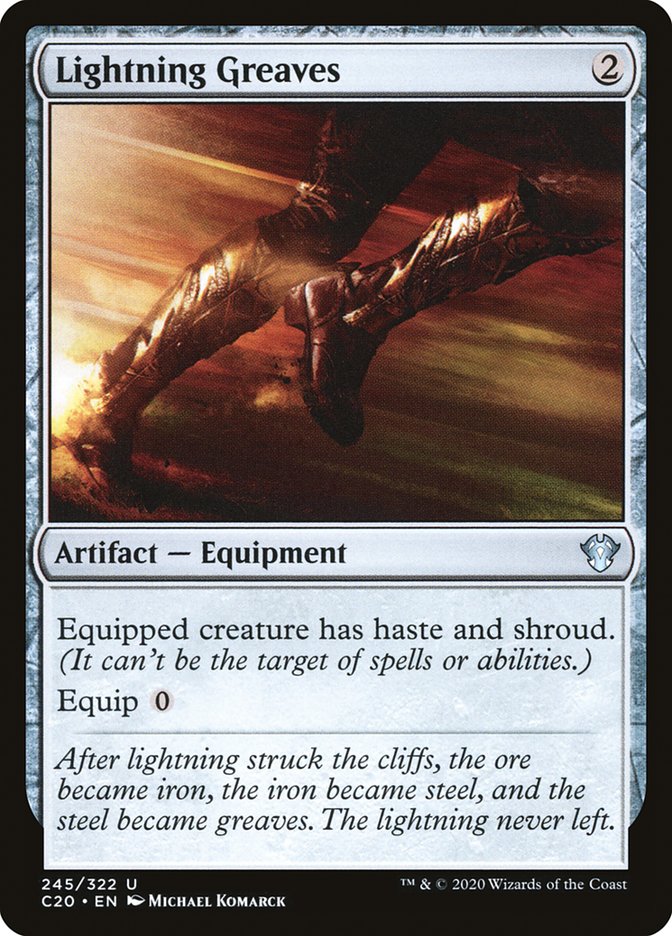 Lightning Greaves [Commander 2020] | Good Games Cannington