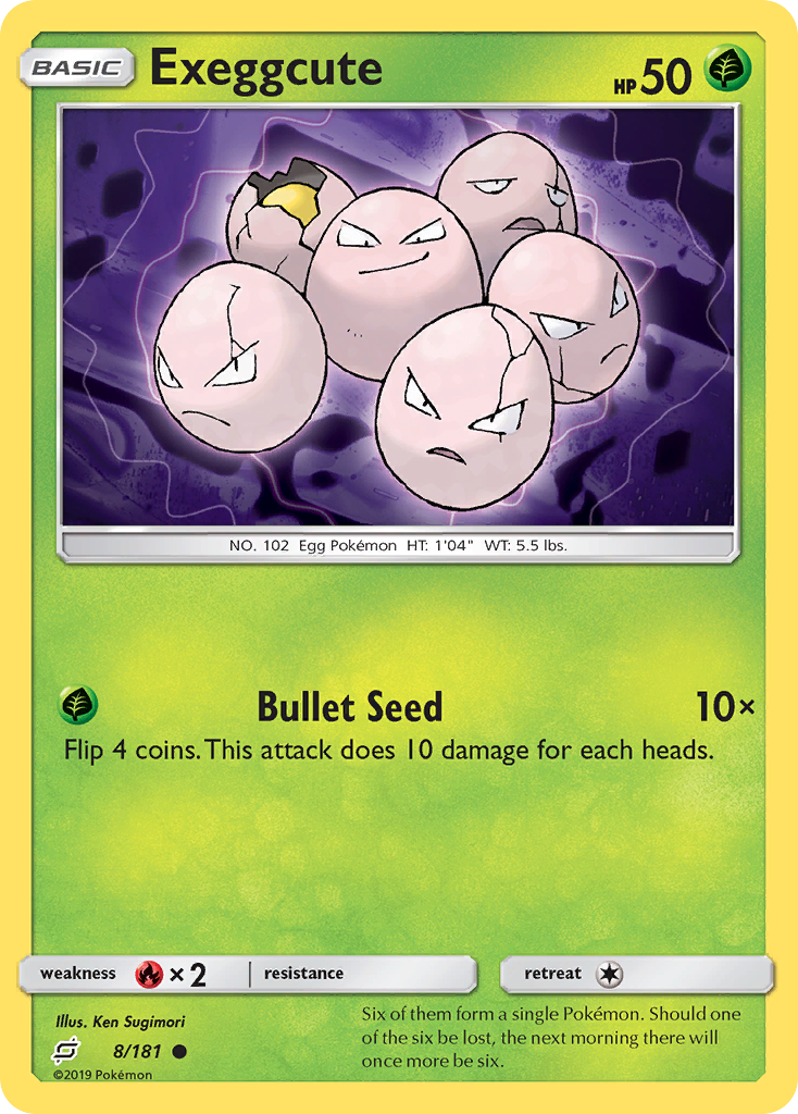 Exeggcute (8/181) [Sun & Moon: Team Up] | Good Games Cannington
