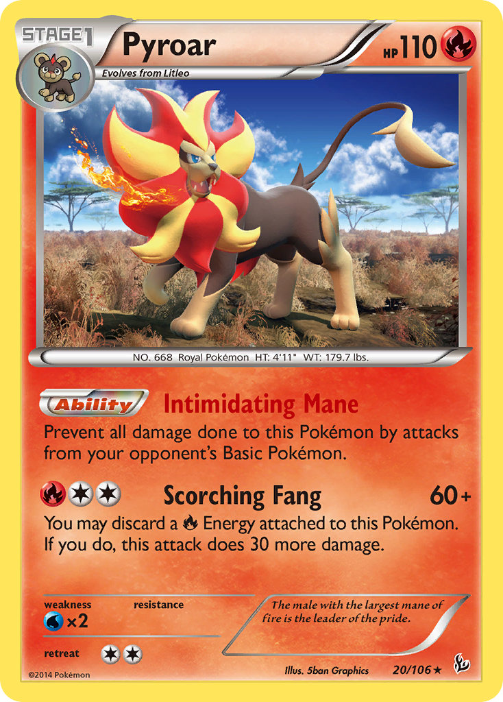Pyroar (20/106) [XY: Flashfire] | Good Games Cannington