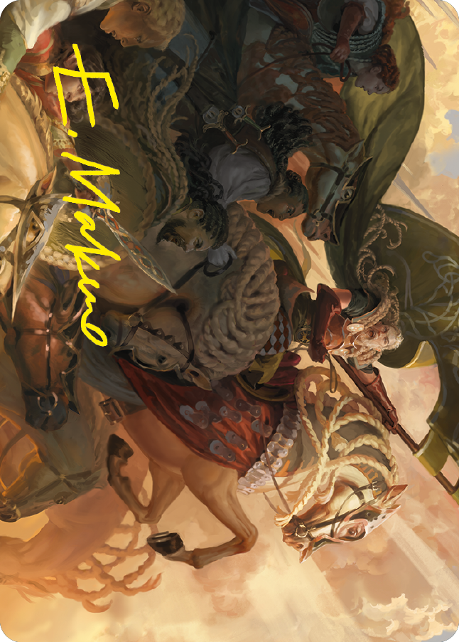 Marshal's Anthem Art Card (Gold-Stamped Signature) [The Lord of the Rings: Tales of Middle-earth Art Series] | Good Games Cannington