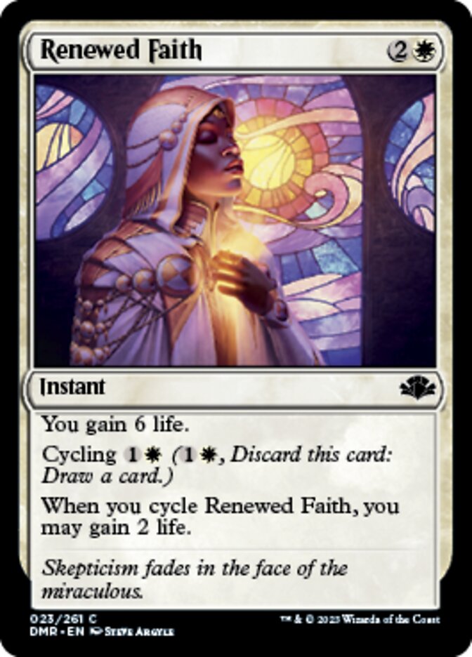 Renewed Faith [Dominaria Remastered] | Good Games Cannington