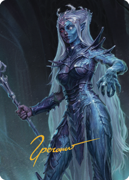 Mocking Doppelganger Art Card (Gold-Stamped Signature) [Commander Legends: Battle for Baldur's Gate Art Series] | Good Games Cannington
