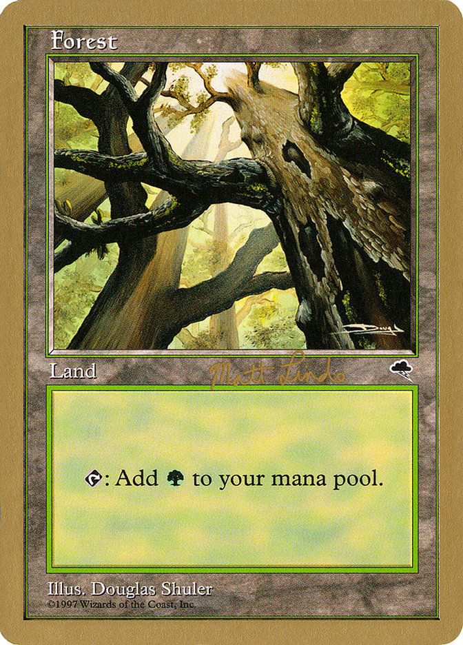 Forest (ml347a) (Matt Linde) [World Championship Decks 1999] | Good Games Cannington