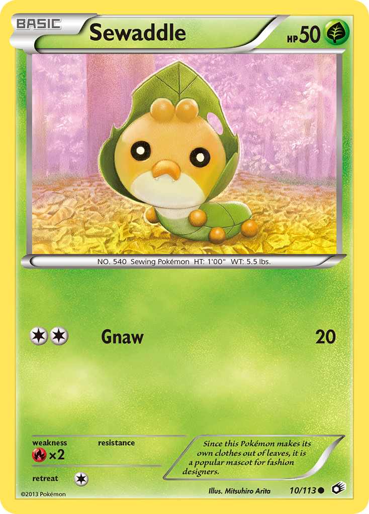 Sewaddle (10/113) [Black & White: Legendary Treasures] | Good Games Cannington