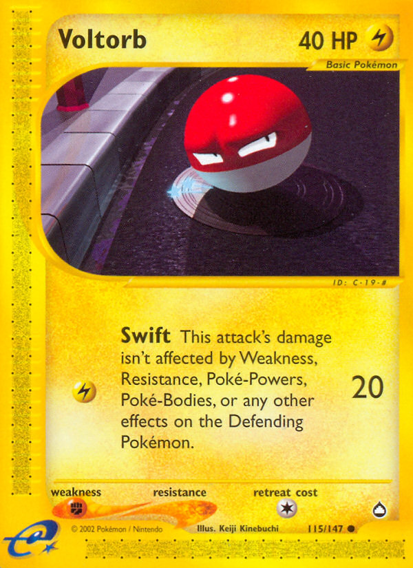 Voltorb (115/147) [Aquapolis] | Good Games Cannington
