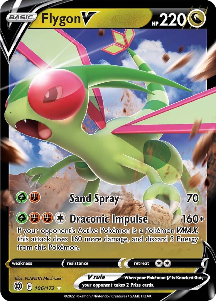 Flygon V (106/172) [Sword & Shield: Brilliant Stars] | Good Games Cannington