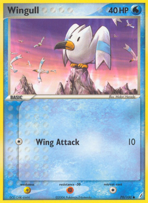 Wingull (70/100) [EX: Crystal Guardians] | Good Games Cannington