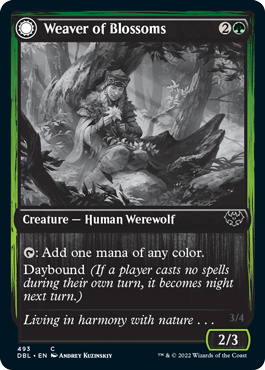 Weaver of Blossoms // Blossom-Clad Werewolf [Innistrad: Double Feature] | Good Games Cannington