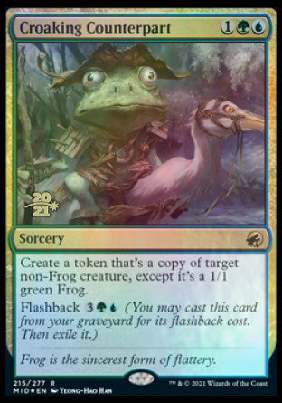 Croaking Counterpart [Innistrad: Midnight Hunt Prerelease Promos] | Good Games Cannington
